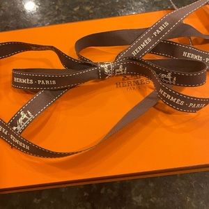 Hermès Tie Box with ribbon and shipping box